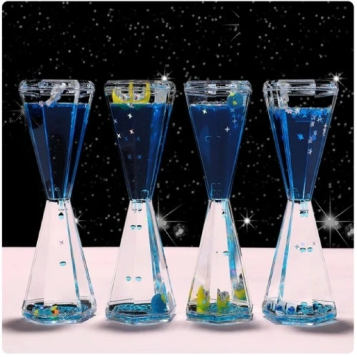 Nevamel Uzay Temalı Dökülen Yağ Kum Saati