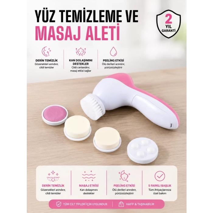 Nevamel® Uzun Pil Ömrü ve Etkili Sonuçlar Sunan 5 Fonksiyonlu Cilt Bakım Cihazı