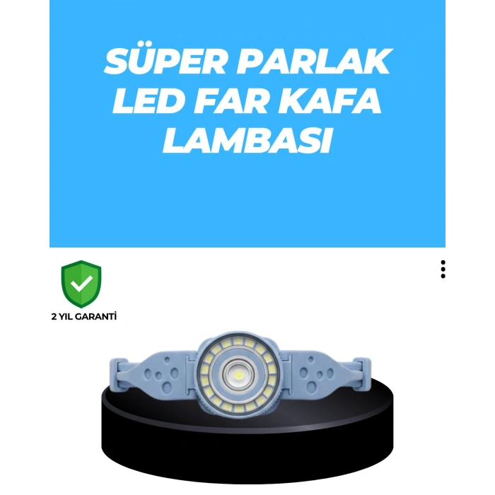 Nevamel® Uzun Pil Ömürlü Kamp ve Dağcılık Kafa Lambası