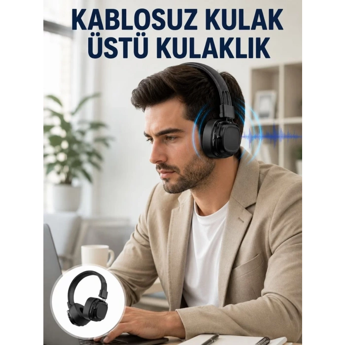 Nevamel® Uzun Süreli Rahat Kullanım İçin Kablosuz Bluetooth Kulaklık Yeni Nesil