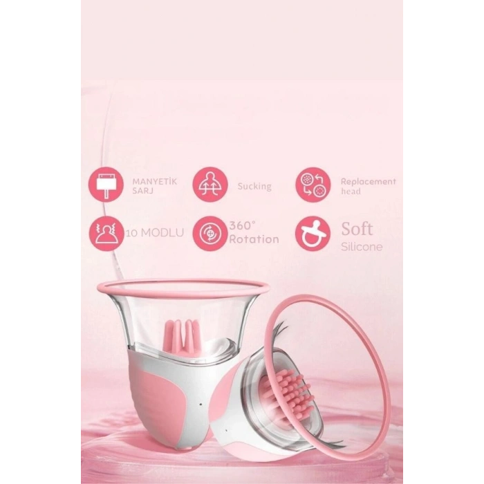 Nevamel® Vakumlu Klitoral Ve Meme Ucu Uyarım Seti – Değiştirilebilir Silikon Başlıklı Masaj Ve Stimülasyon Ap
