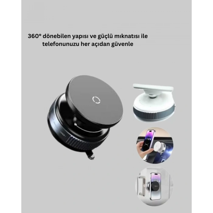 Nevamel® Vakumlu Manyetik Araç İçi Telefon Standı