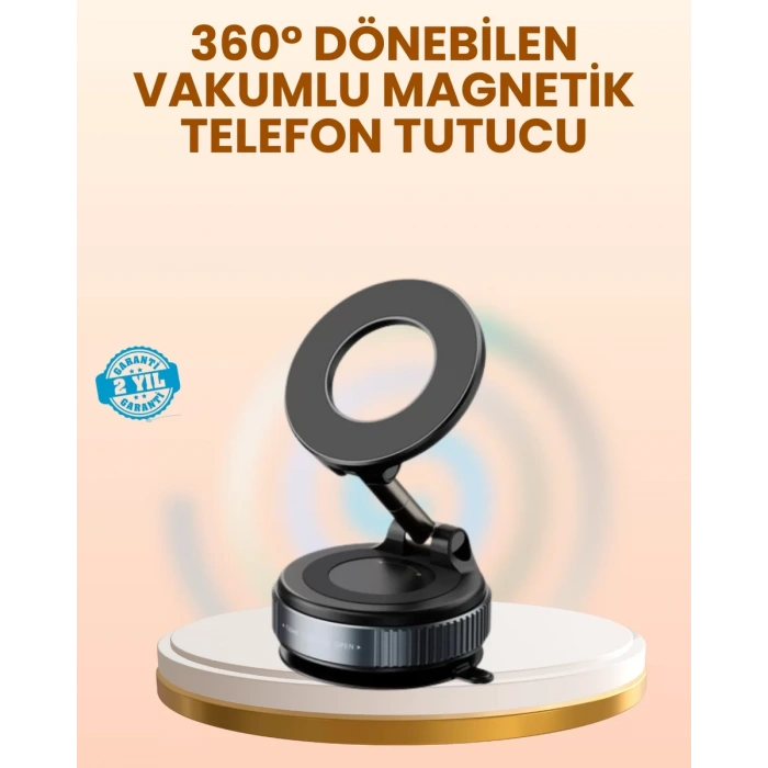 Nevamel® Vakumlu Manyetik Araç Telefon Tutucu Güçlü Tutuş