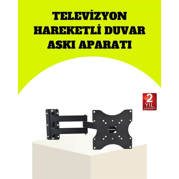 Nevamel® VESA Uyumlu Hareketli TV Askı Aparatı Kolay Montaj