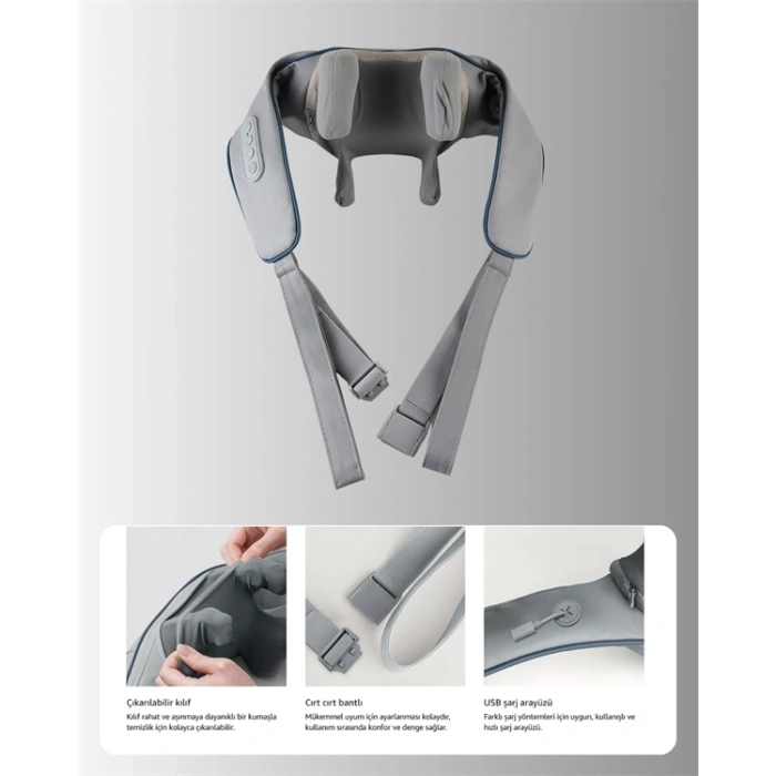 Nevamel VNB-01 U Tipi Ergonomik Boyun Masaj Cihazı