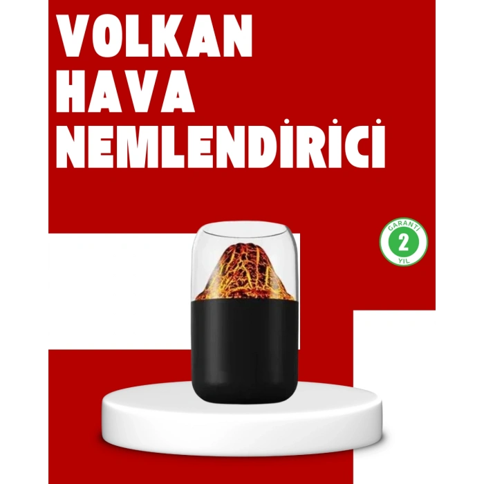 Nevamel Volkanik Tasarımlı LED Işıklı Ultrasonik Nemlendirici