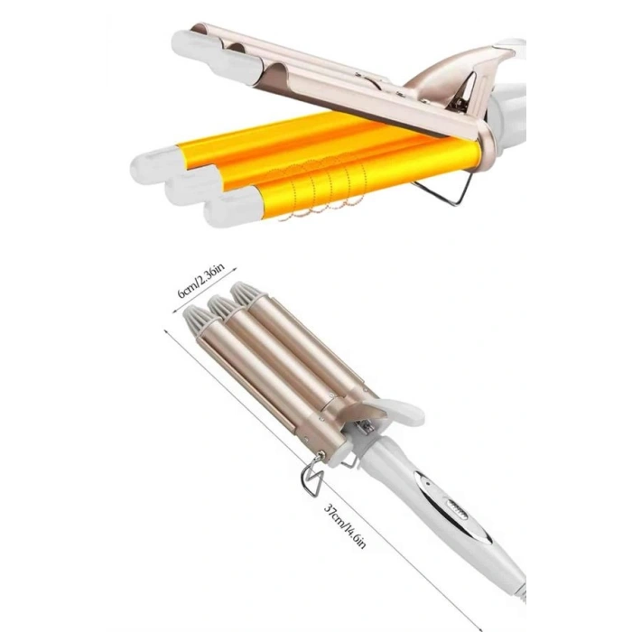 Nevamel Wag Maşa Yeni Nesil Yüksek Isı Ayarlı Seramik Kaplama Saç Şekillendirici Doğal Bukle