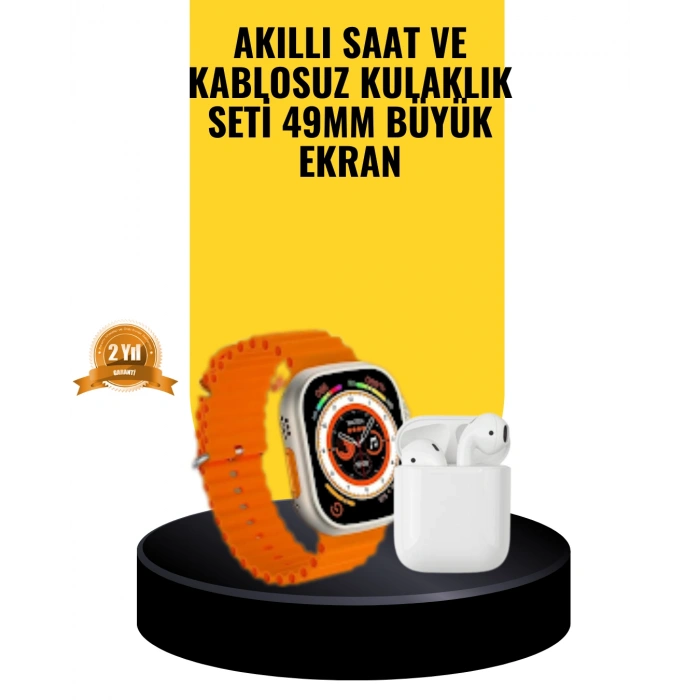 Nevamel® Watch 9 Max Akıllı Saat Sesli Görüşme Özellikli Kulaklık Seti