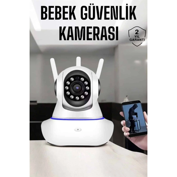 Nevamel Wifi Kamera Ev Kamerası Gece Görüşlü Kablosuz Bebek Izleme Kamerası