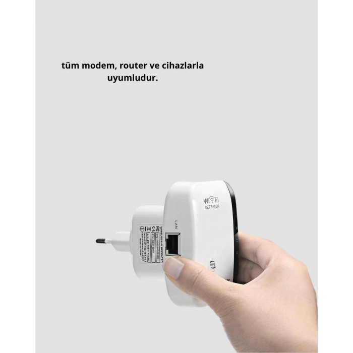 Nevamel® WiFi Sinyal Güçlendirici 2.4G Repeater Yüksek Çekim Kapasiteli