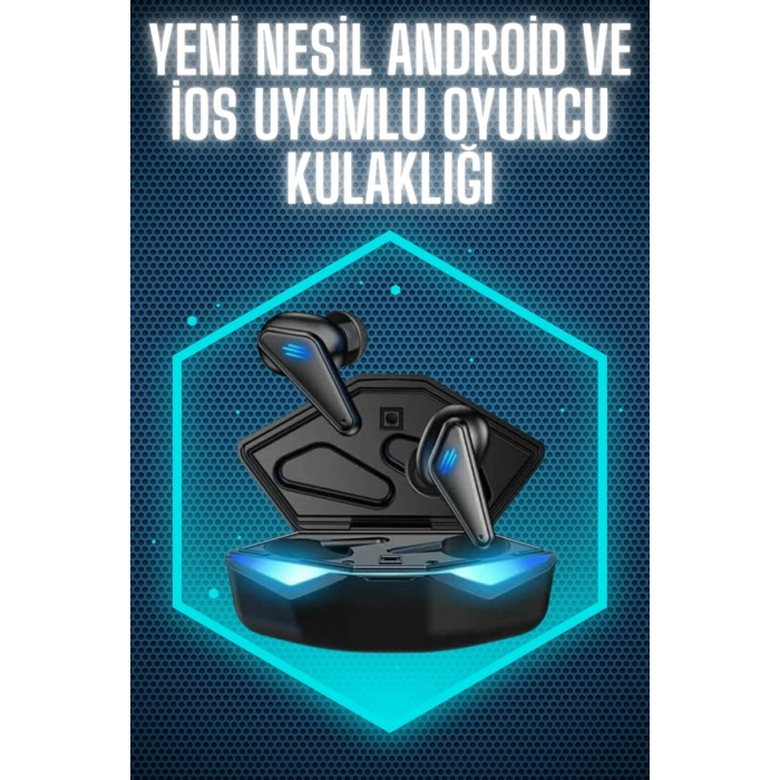 Nevamel Wireless Gaming Kulaklık Mikrofonlu Bluetooth Oyuncu Kulaklığı