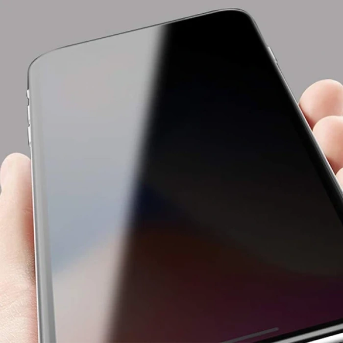 Nevamel Xiaomi Mi 10 Lite 3D Full Privacy Gizlilik Tempered Cam Ekran Koruyucu-(5775)