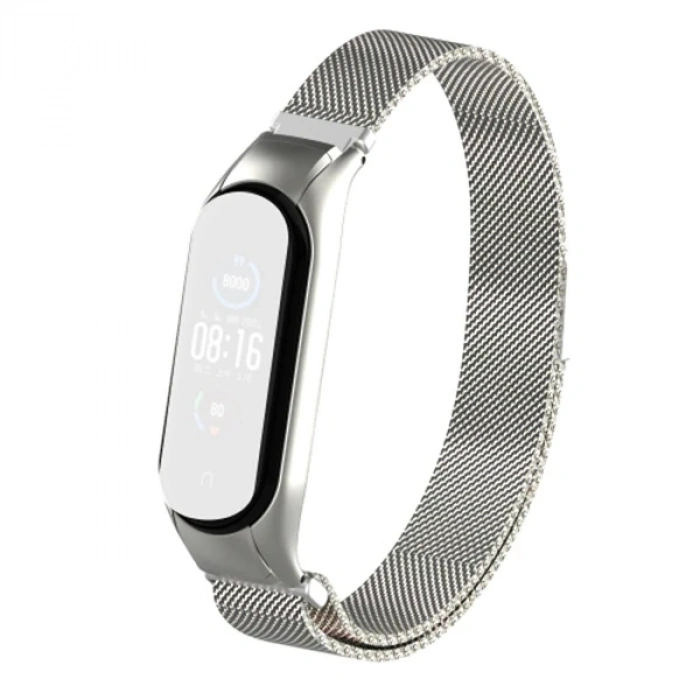 Nevamel Xiaomi Mi Band 5 Metal Kayış Kordon Milano Loop-(5775)