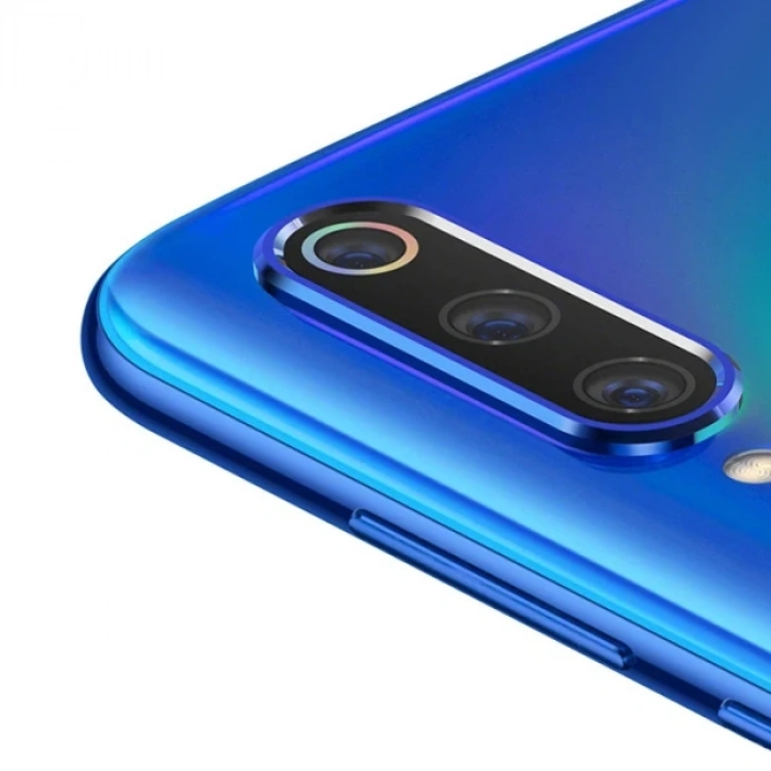 Nevamel Xiaomi Mi CC9/CC9E/ Mi A3 Kamera Koruma Metal Lens+ Kırılmaz Cam Set-(5775)