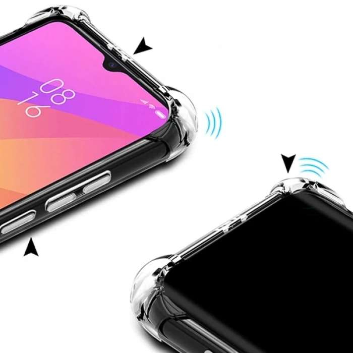 Nevamel Xiaomi Mi CC9/Mİ 9 Lite Anti-Drop Darbe Emici Silikon Kılıf-(5775)