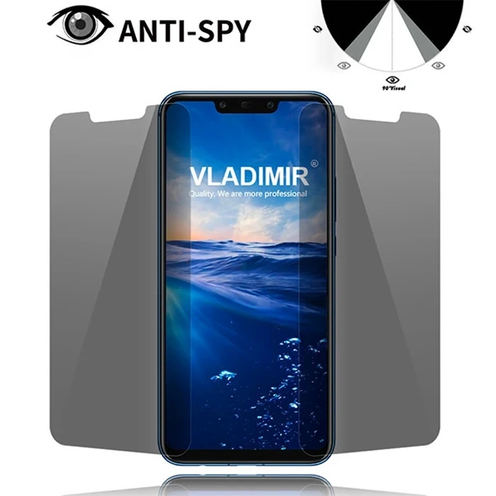 Nevamel Xiaomi Mi Play 3D Privacy Gizlilik 3d Full Kırılmaz Cam Koruyucu Anti-Spy-(5775)