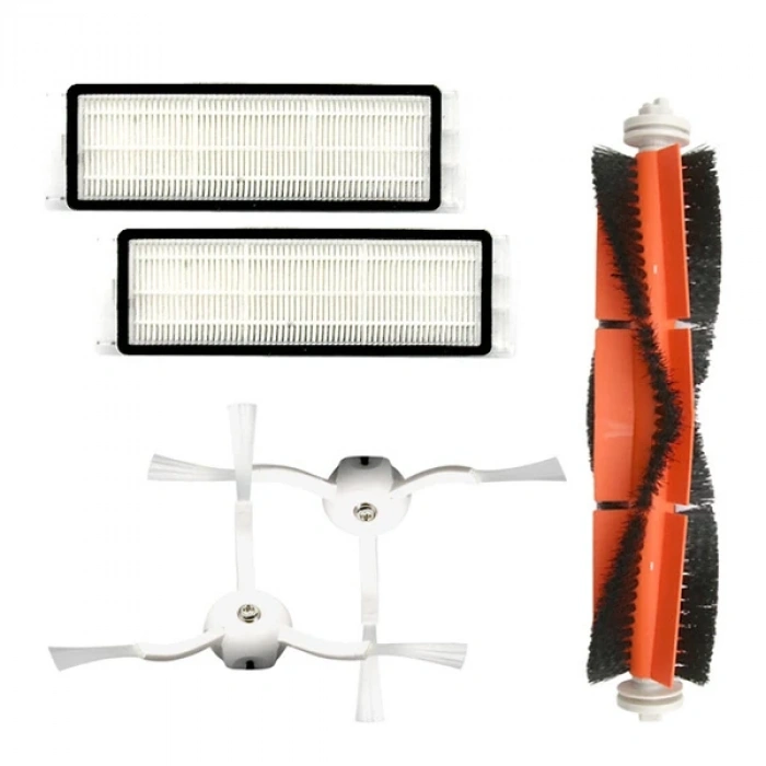 Nevamel Xiaomi Mi Robot Vakum 2 Roborock S50 S51 S5 Hepa Filtre + Yan Fırça Ana Fırça Için Toz Kutusu Set-(5775)