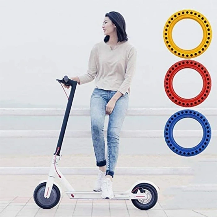 Nevamel Xiaomi Mijia M365 Elektrikli Scooter Dış Lastik 8.5 İnch Teker Havasız Şok Emme Patlamaya dayanıklı-(5775)