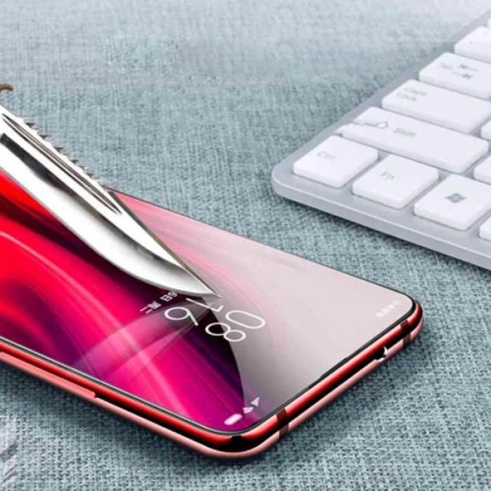 Nevamel Xiaomi Redmi K30 3D Full kaplama Kırılmaz Tempered Cam Ekran Koruyucu