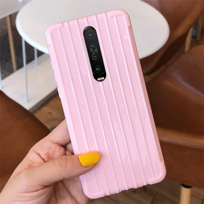 Nevamel Xiaomi Redmi K30 Trunk Lines ince Soft Silikon Kılıf-(5775)