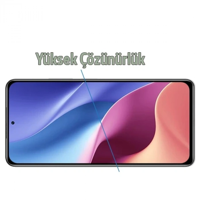 Nevamel Xiaomi Redmi K40/K40 Pro  Full Glue Tam Kaplama Ekran Koruyucu-(5775)