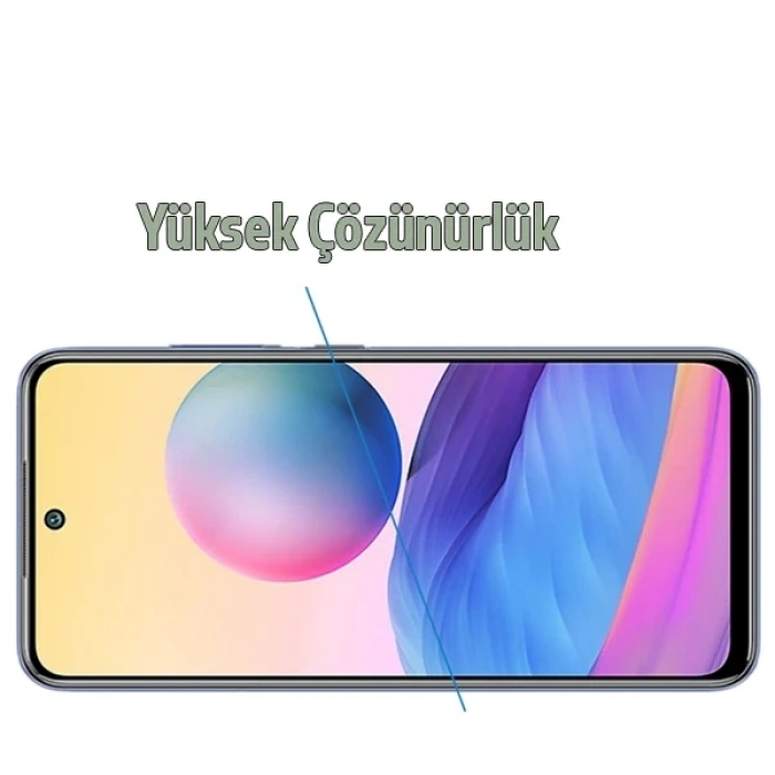 Nevamel Xiaomi Redmi Note 10 Full Glue Full Kaplama Tempered Cam Ekran Koruyucu-(5775)