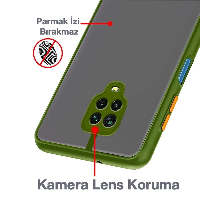 Nevamel Xiaomi Redmi Note 9s Note 9 Pro Kamera Korumalı Premium Silikon Kılıf-(5775)