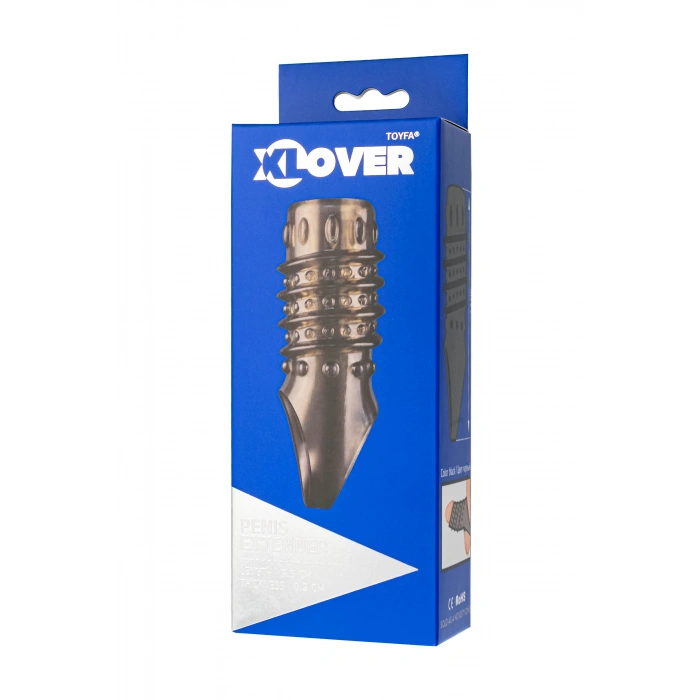 Nevamel® Xlover Penis Kılıfı, Tpe,Siyah Şeffaf, 10,5 Cm