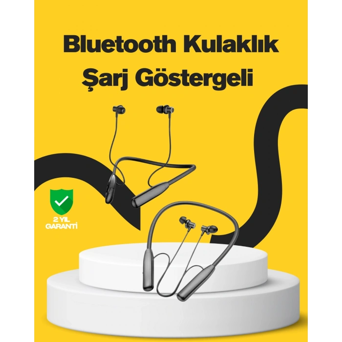 Nevamel Y12 Bluetooth Boyun Bantlı Kulaklık – 100 Saat Pil Bluetooth 5.3 Dokunmatik Kontrol