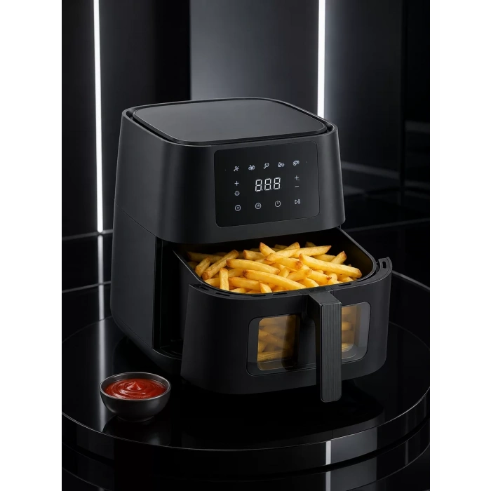 Nevamel® Yağsız Yemek Pişirme İçin Dijital Air Fryer Fritöz