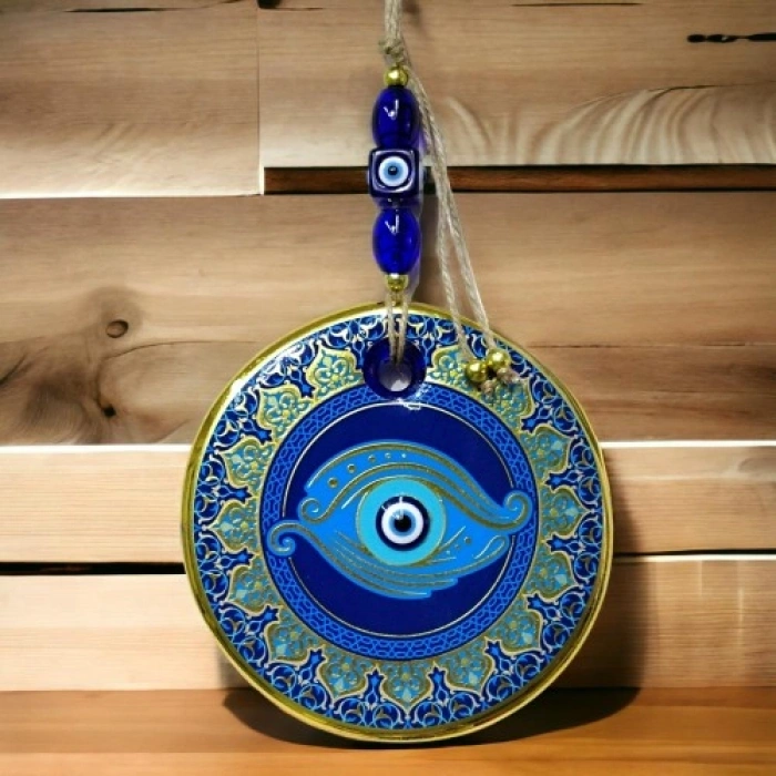 Nevamel Yaldızlı Göz Modelli Duvar Süsü Camlı Duvar Dekoru