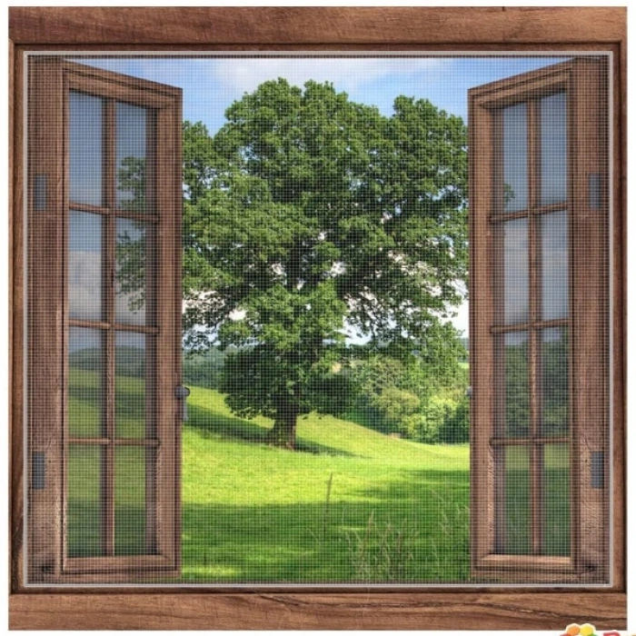 Nevamel Yapışkanlı Çift Kanat Sineklik