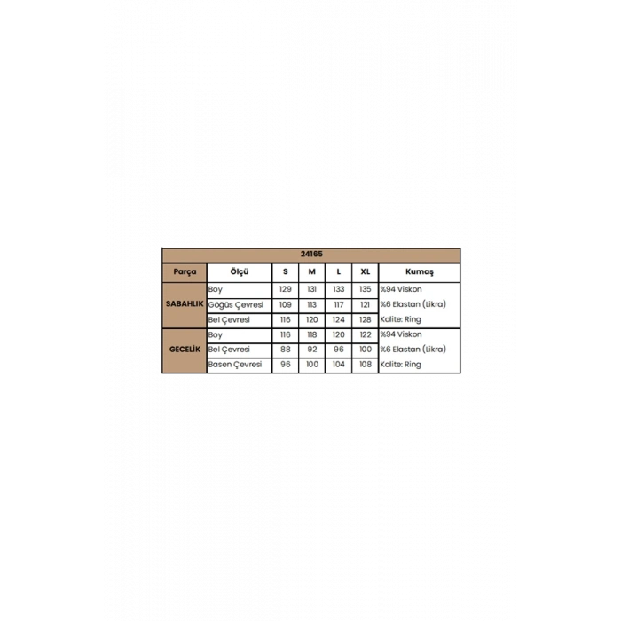 Nevamel® Yaprak Desenli Yırtmaçlı Dantelli Ve Dekolteli Sabahlık Takımı