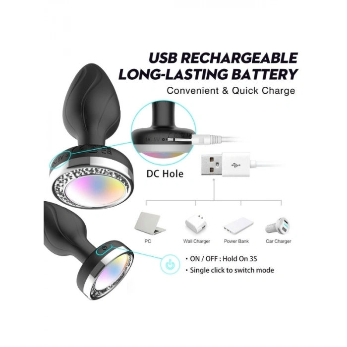Nevamel® Ycxydr Telefon Kontrollü Titreşimli Anal Plug