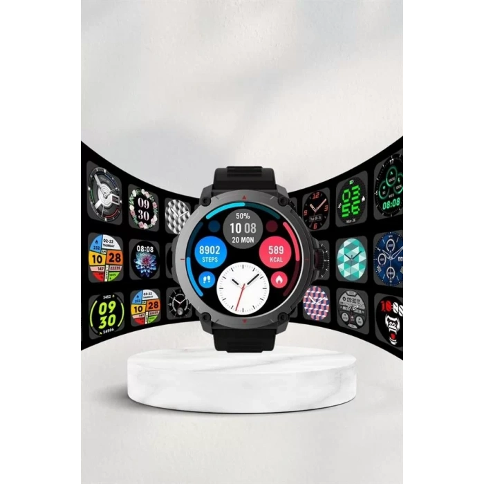 Nevamel® Yeni Model Akıllı Saat GPS Uyumlu Uyku ve Sağlık Takibi Sesli Görüşme