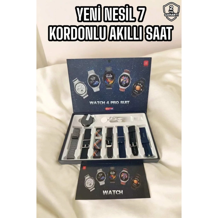 Nevamel Yeni Nesil Akıllı Saat 2024 Model Uyku ve Sağlık Takibi Bluetooth Bağlantılı
