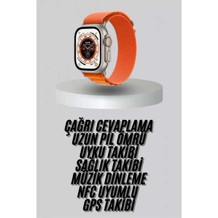Nevamel® Yeni Nesil Akıllı Saat Uyku ve Sağlık Takibi Titeşimli Sesli Arama Mesaj ve Bildirim Görme