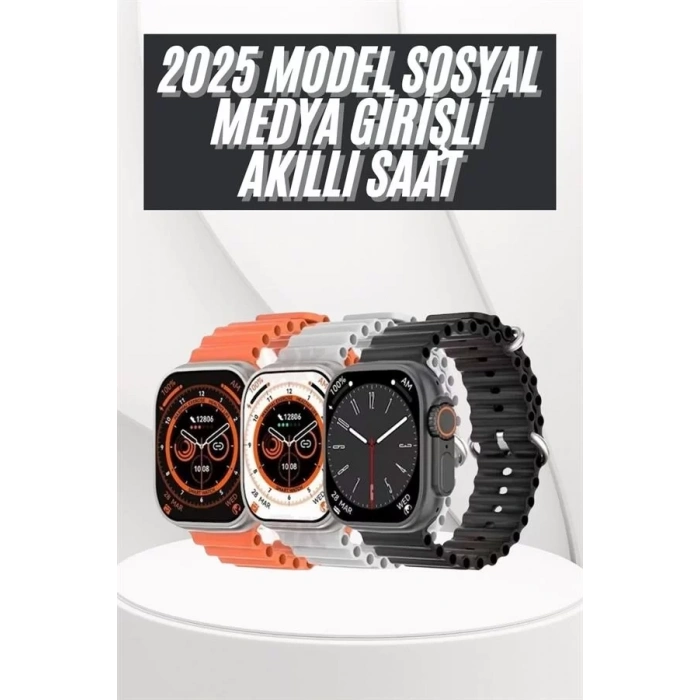 Nevamel® Yeni Nesil Akıllı Saat Uyku ve Sağlık Takibi Titeşimli Sesli Arama Mesaj ve Bildirim Görme