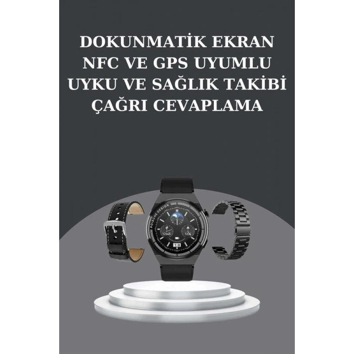 Nevamel Yeni Nesil Akıllı Saat Ve Bluetooth Kulaklık Titreşim Bildirimleri Uyku Takibi