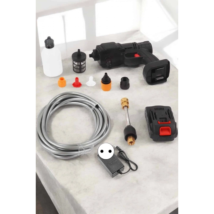 Nevamel Yeni Nesil Araç Yıkama Şarjlı Tabancası Basınçlı Su Hazneli