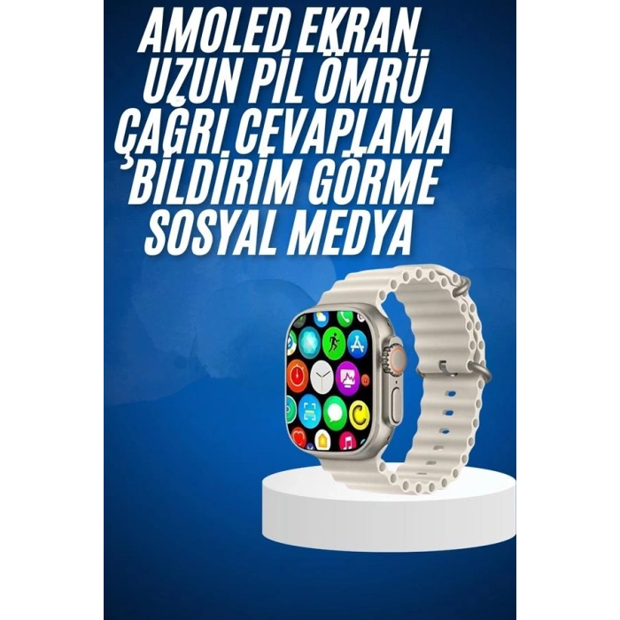 Nevamel Yeni Nesil Bluetooth Bağlantılı Akıllı Saat Sosyal Medya Girişli Uyku Takibi