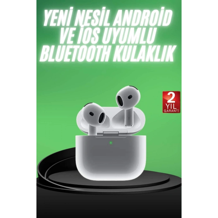 Nevamel Yeni Nesil Bluetooth Kulaklık Beyaz Çağrı Cevaplayabilen Kablosuz