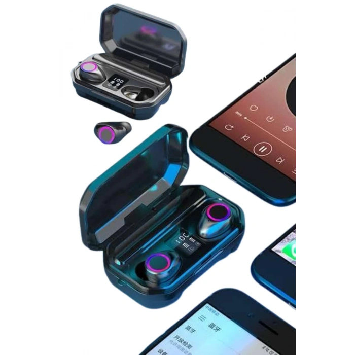 Nevamel Yeni Nesil Bluetooth Kulaklık Uzun Pil Ömrü El Fenerli Dijital Şarj Göstergeli