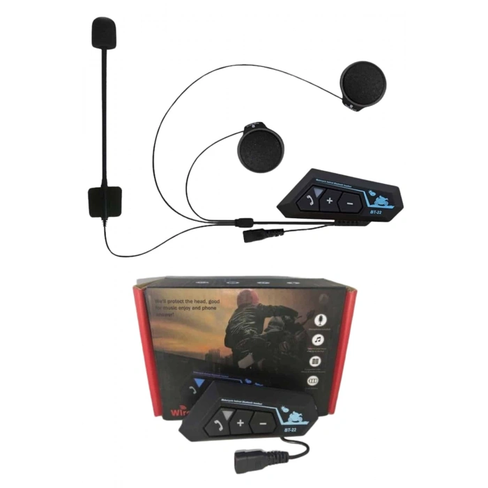 Nevamel Yeni Nesil Dinleme Ve Konuşma Özellikli Intercom Kask Kulaklığı 5.0 Bluetooth