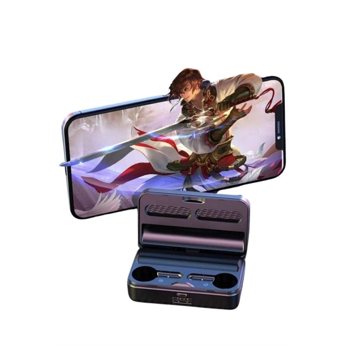 Nevamel Yeni Nesil Kablosuz Kulaklık Aynalı Powerbank Özellikli Bluetooth Bağlantılı Dijital Göstergeli