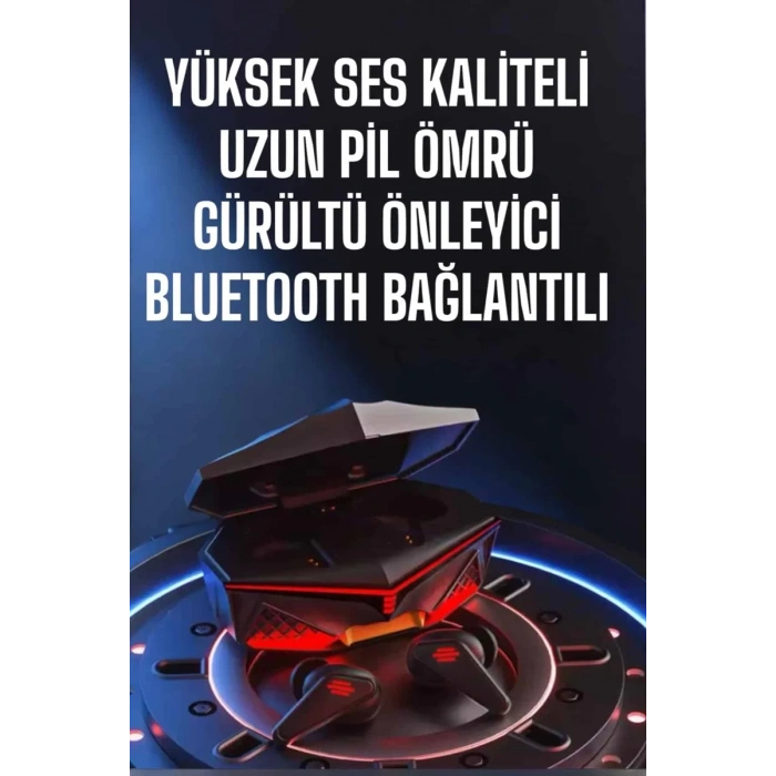 Nevamel® Yeni Nesil Oyuncu Kulaklığı Gürültü Önleyici Uzun Pil Ömrü Bluetooth Bağlantılı