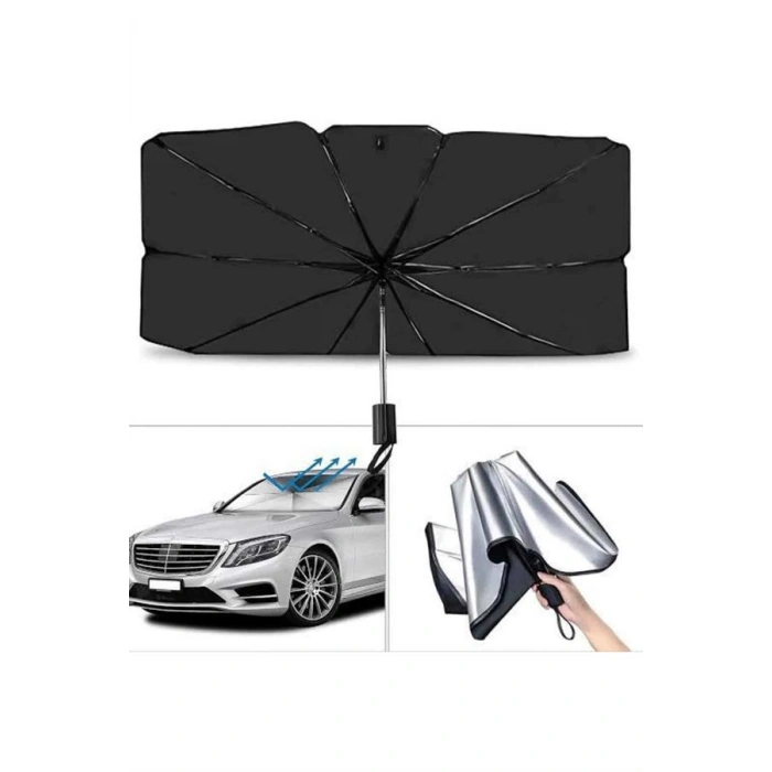 Nevamel Yeni Nesil Tüm Araç Modellerine Uygun Oto Şemsiye Katlanabilir UV Işınlarına Karşı
