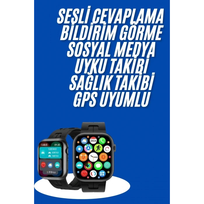 Nevamel® Yeni Seri Akıllı Saat Amoled Ekran Yüksek Çözünürlüklü 41 mm Kasa