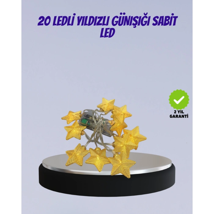 Nevamel® Yıldız Figürlü Led Şerit Işık 5m İç Mekan Dekor Aydınlatma