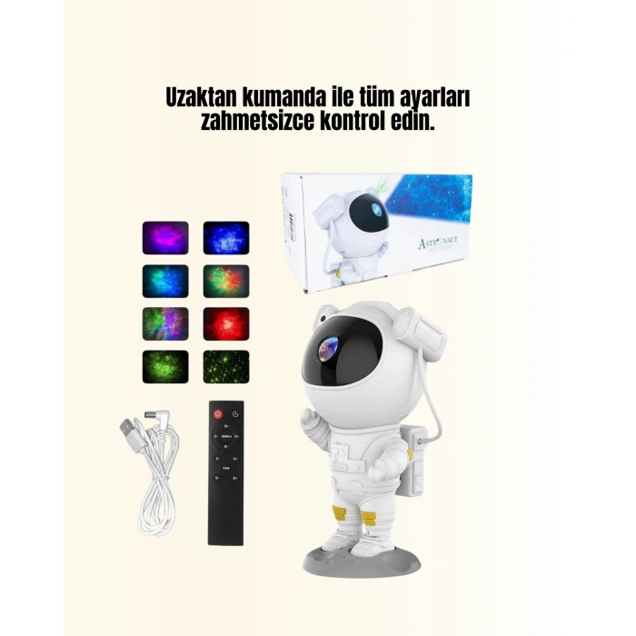 Nevamel Yıldız ve Ay Efektli Uzaktan Kumandalı Projeksiyon Lamba